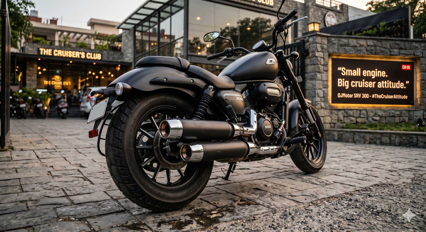 QJ Motor SRV 300 Is Back: The Most Affordable V-Twin Cruiser in India Just Got Cooler