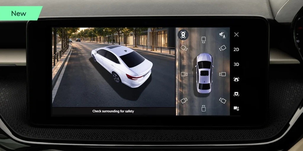 Skoda Slavia 360 area view camera