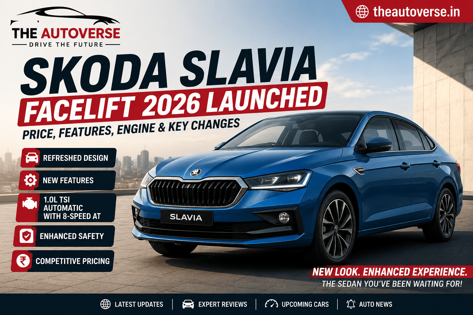 Skoda Slavia Facelift Launched in India: Price, Features, Engine and Key Changes