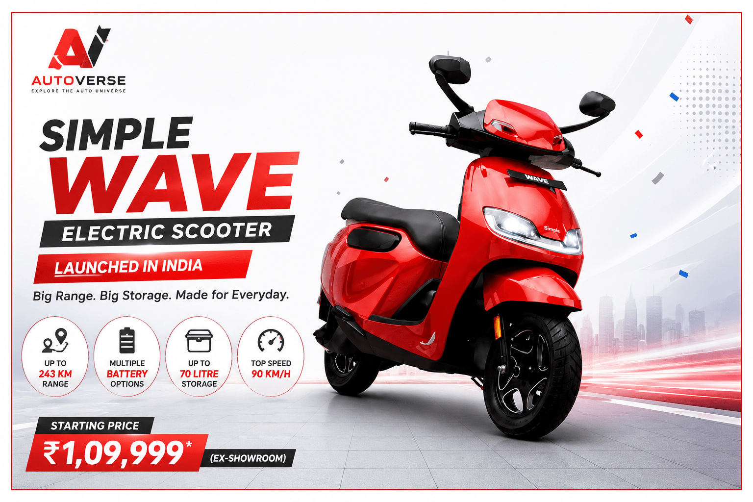 Simple Wave Electric Scooter